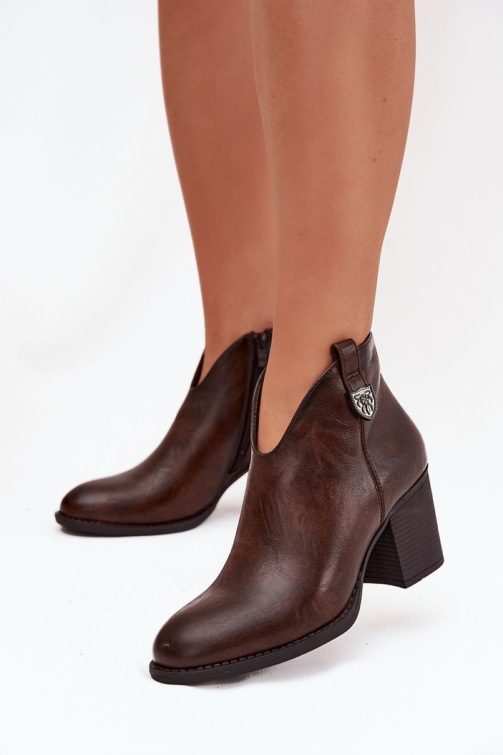 Botine cu toc model 218061 Step in style
