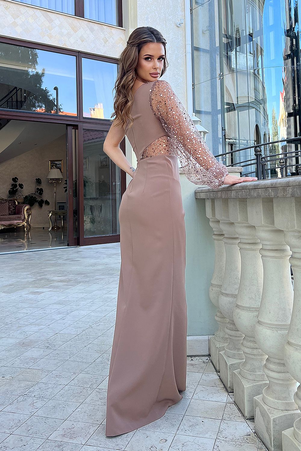 Rochie lungă model 202384 Bicotone