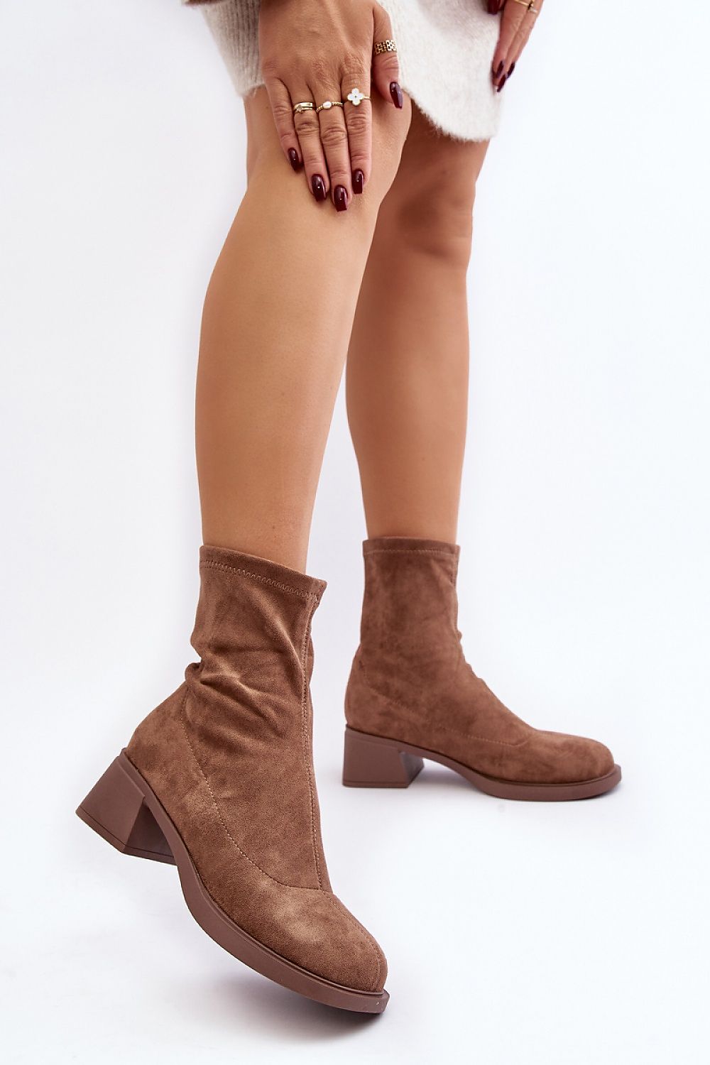 Botine cu toc model 189842 Step in style