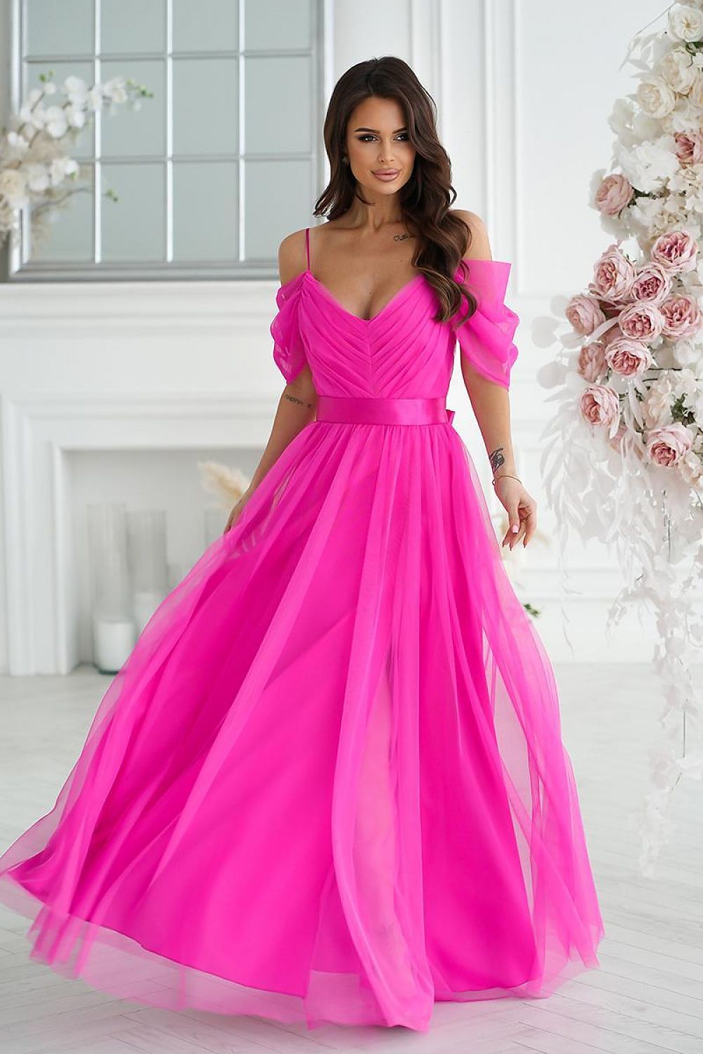 Rochie lungă model 203757 Bicotone