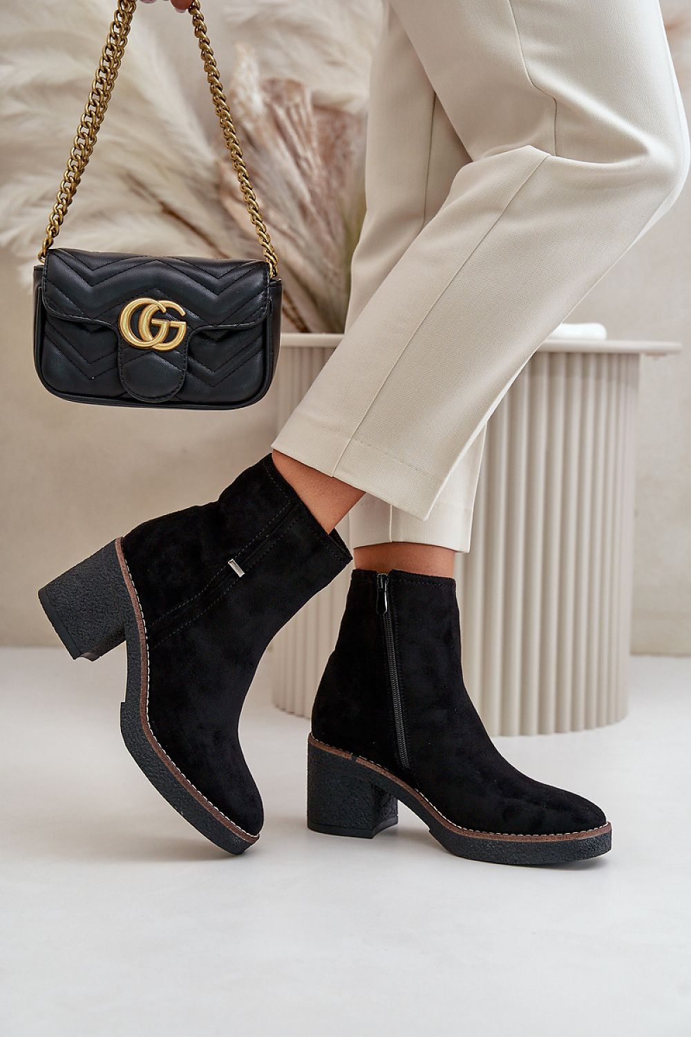 Botine cu toc model 199845 Step in style