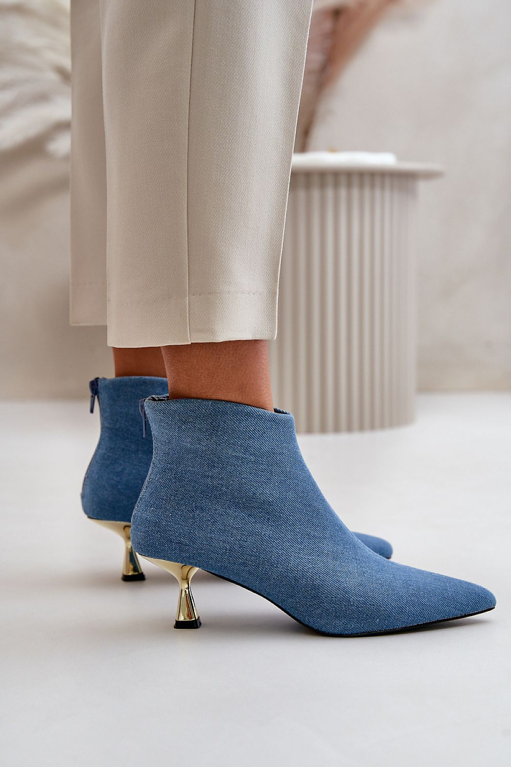 Botine cu toc model 199856 Step in style