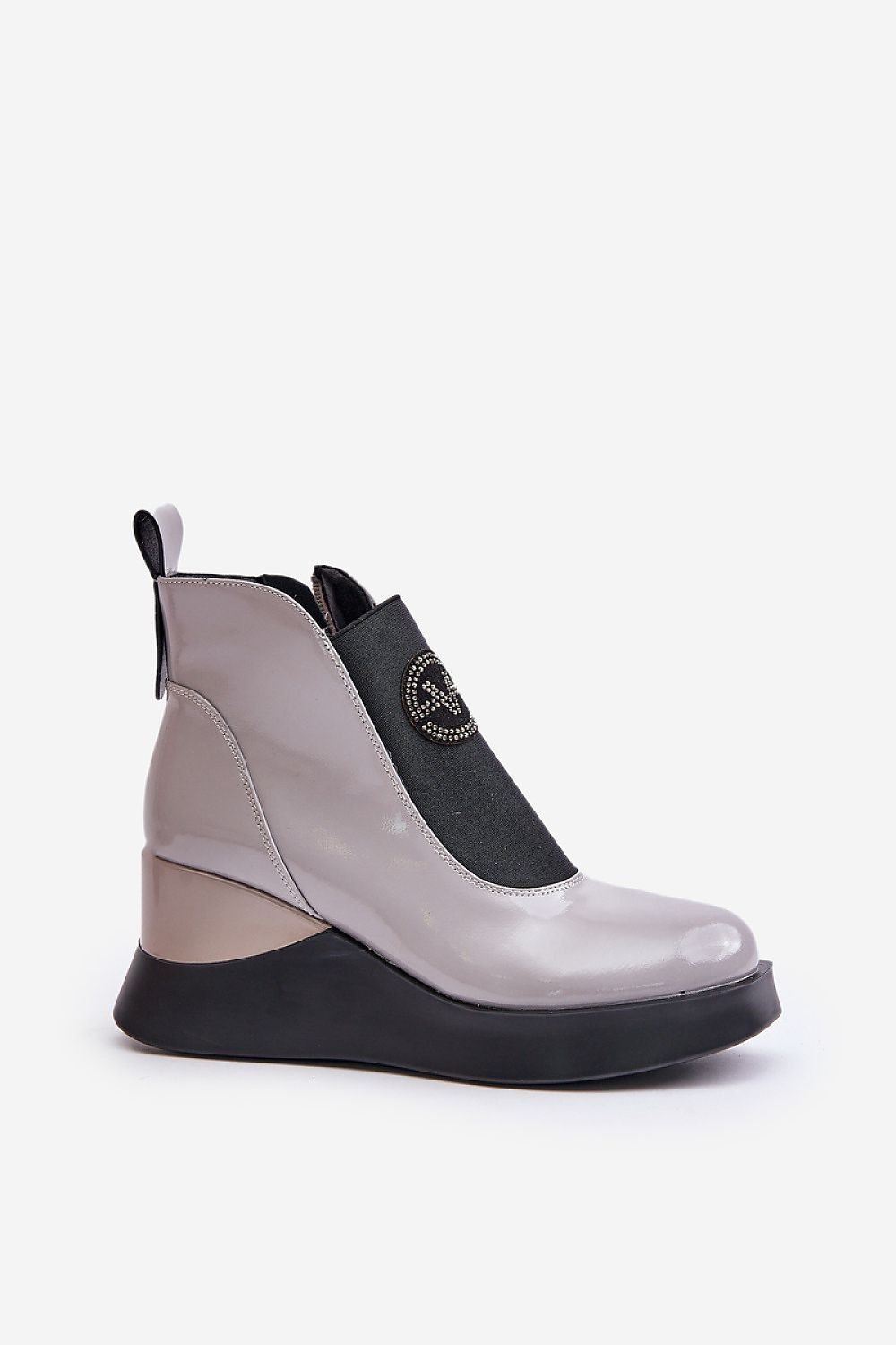 Botine cu talpă tip pană model 201547 Step in style