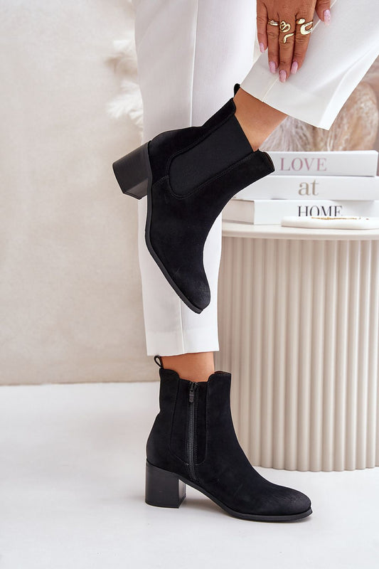 Botine cu toc model 201695 Step in style