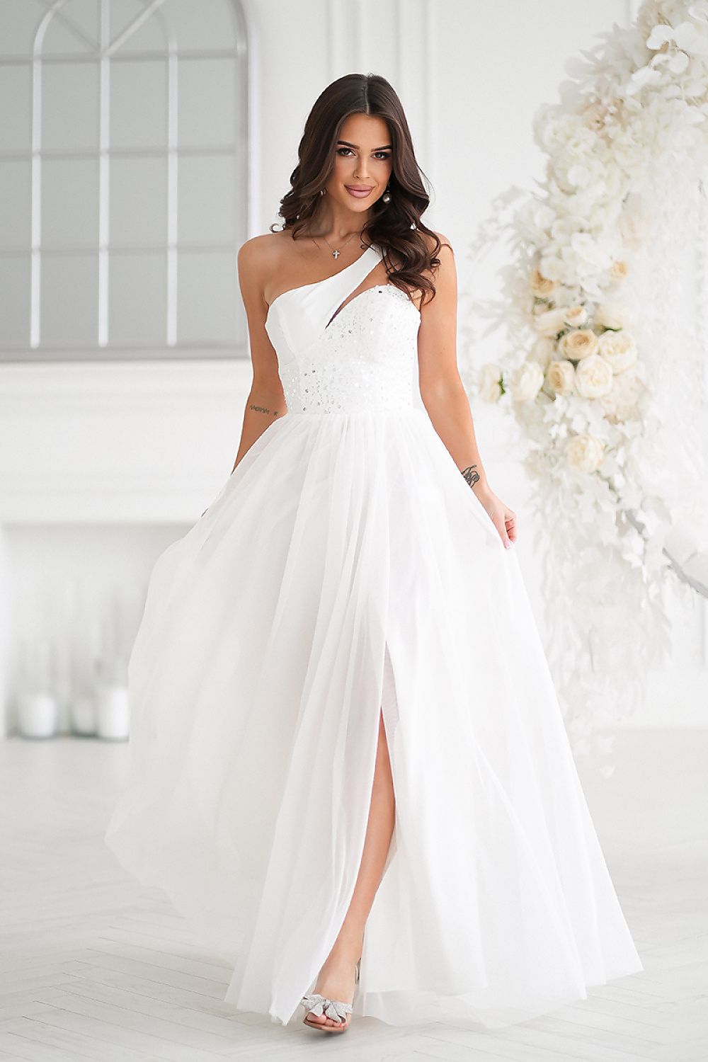  Rochie lungă model 208532 Bicotone 
