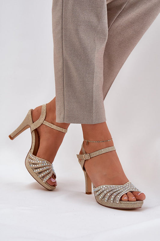  Sandale cu toc model 210697 Step in style 