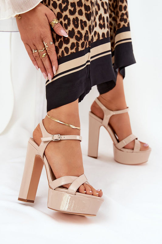  Sandale cu toc model 210802 Step in style 