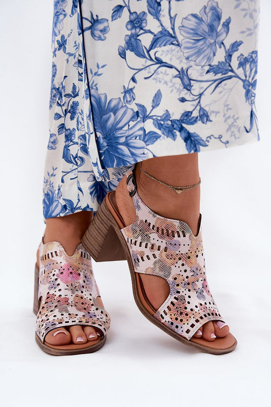  Sandale cu toc model 211363 Step in style 