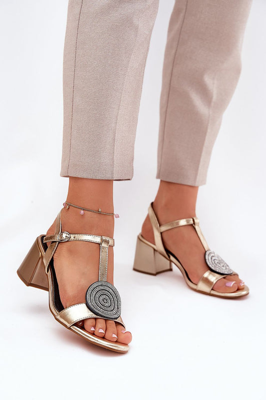  Sandale cu toc model 211643 Step in style 