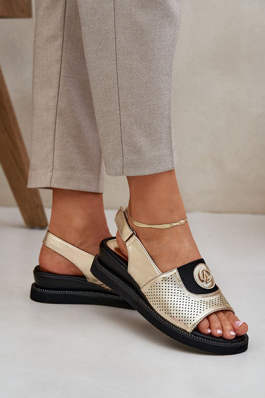  Sandale cu talpă tip pană model 211717 Step in style 