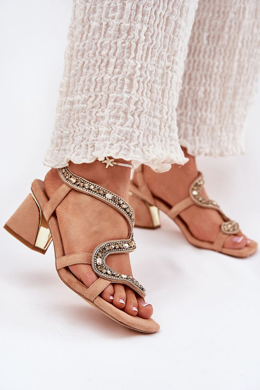  Sandale cu toc model 212357 Step in style 