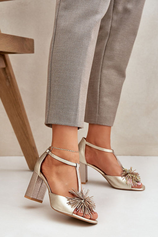  Sandale cu toc model 212584 Step in style 