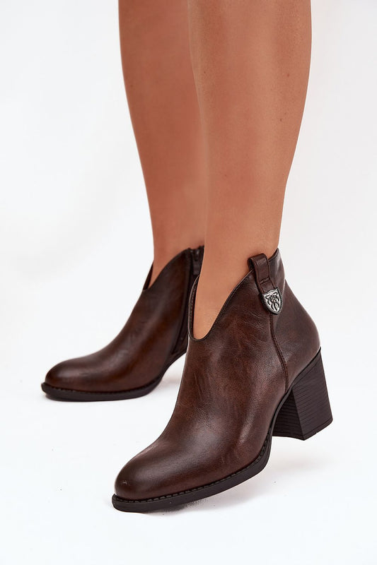  Botine cu toc model 218061 Step in style 