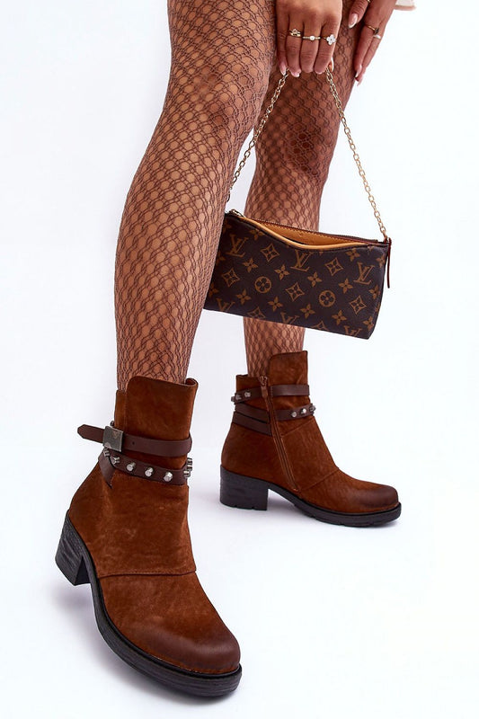 Botine cu toc model 185640 Step in style